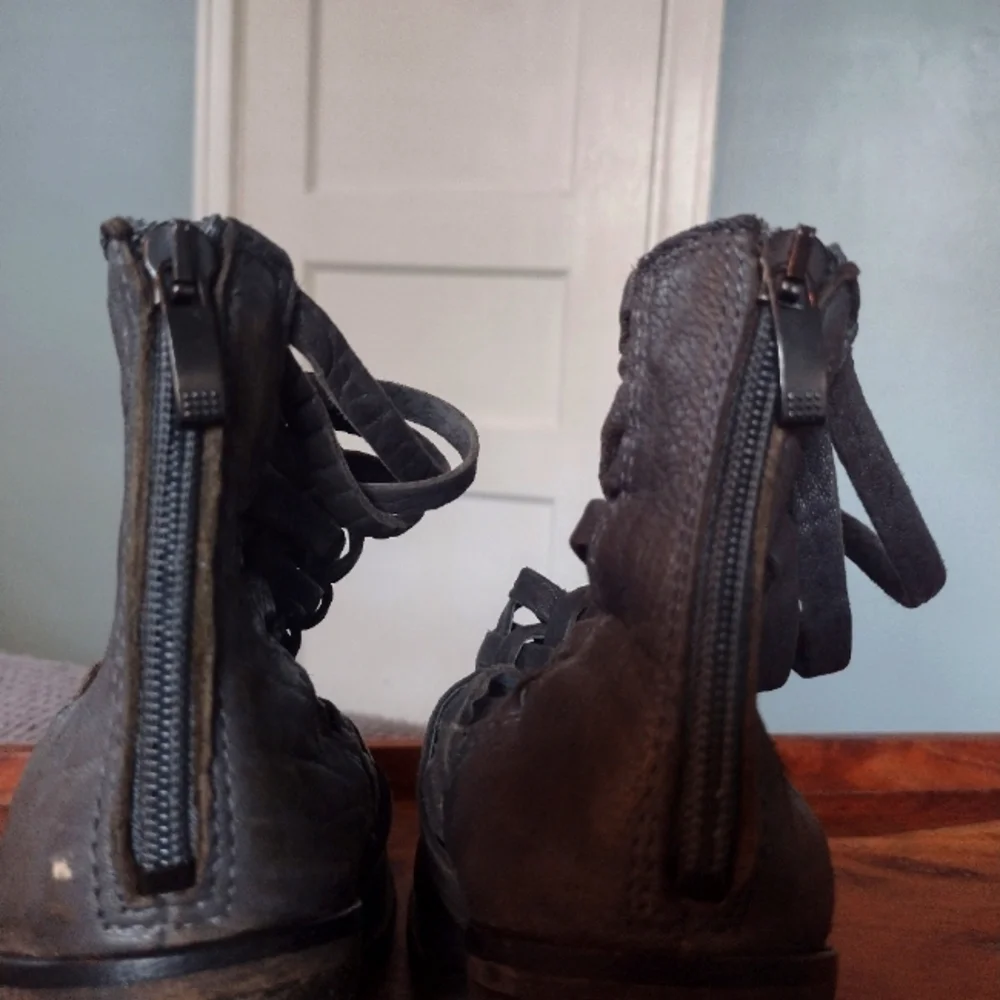 Free People Carrera Woven Leather Ankle Boots - Picture 8 of 11